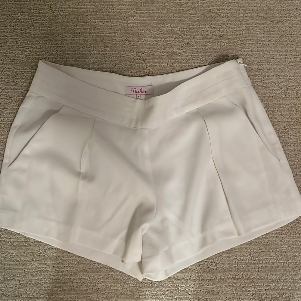 Parker white dressy shorts